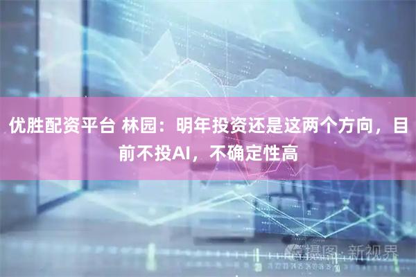优胜配资平台 林园：明年投资还是这两个方向，目前不投AI，不确定性高